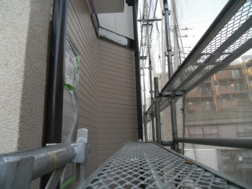 旭区鶴ヶ峰本町：1階外壁中塗り完了2